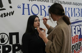 Коллектив Лезгинского театра на ежегодной акции «Ночь искусств», приуроченной ко Дню народного единства.